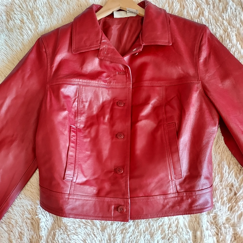 *Newport News Leather Jacket